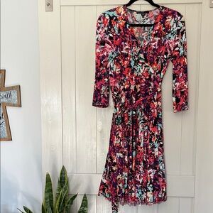 Maggy London Wrap Floral Dress